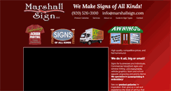 Desktop Screenshot of marshallsign.com